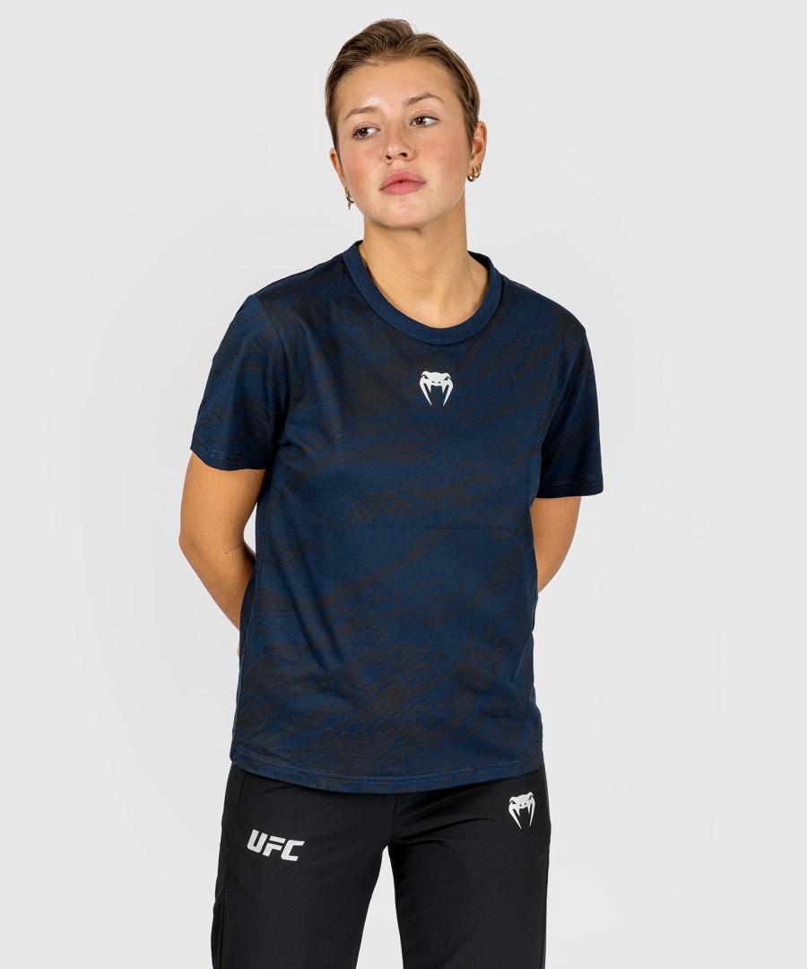 ufc fusion by venum fight week women short sleeve cotton t-shirt - oceanic blue