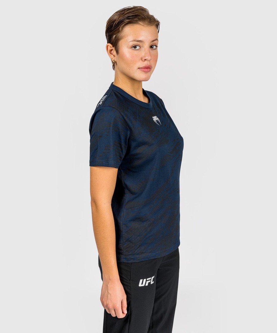 ufc fusion by venum fight week women short sleeve cotton t-shirt - oceanic blue