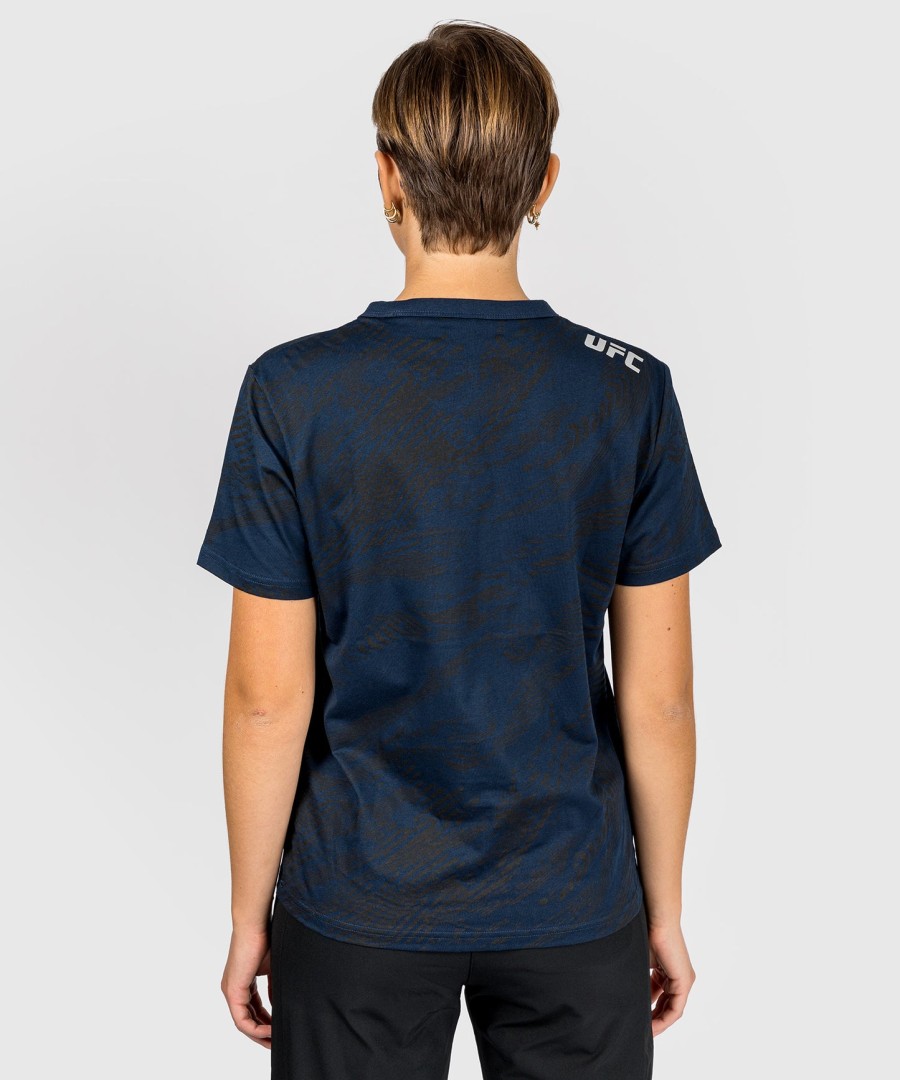 ufc fusion by venum fight week women short sleeve cotton t-shirt - oceanic blue