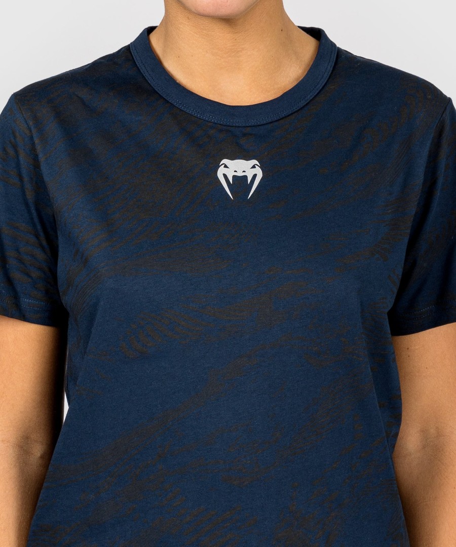 ufc fusion by venum fight week women short sleeve cotton t-shirt - oceanic blue