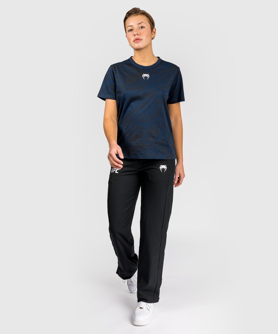 ufc fusion by venum fight week women short sleeve cotton t-shirt - oceanic blue