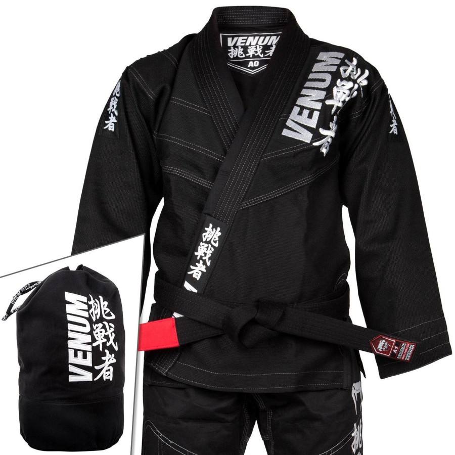 venum challenger 4.0 bjj gi - bag included - black