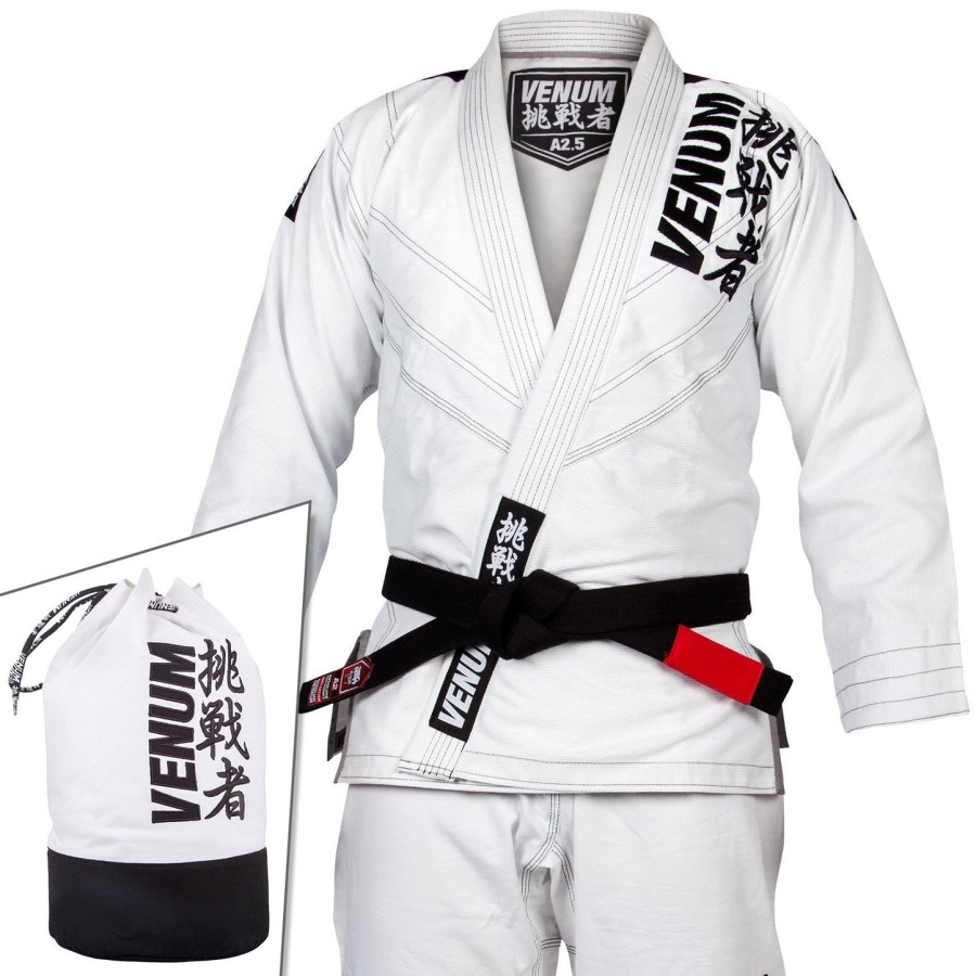 venum challenger 4.0 bjj gi - bag included - white