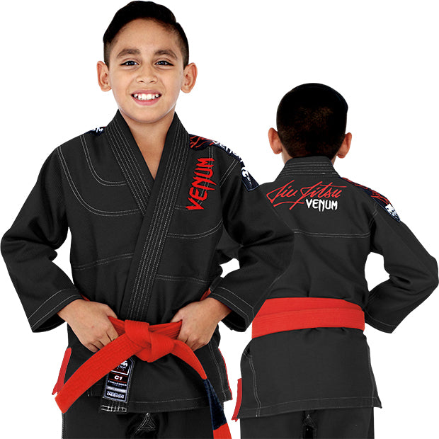 venum challenger 2.0 kids bjj gi - black