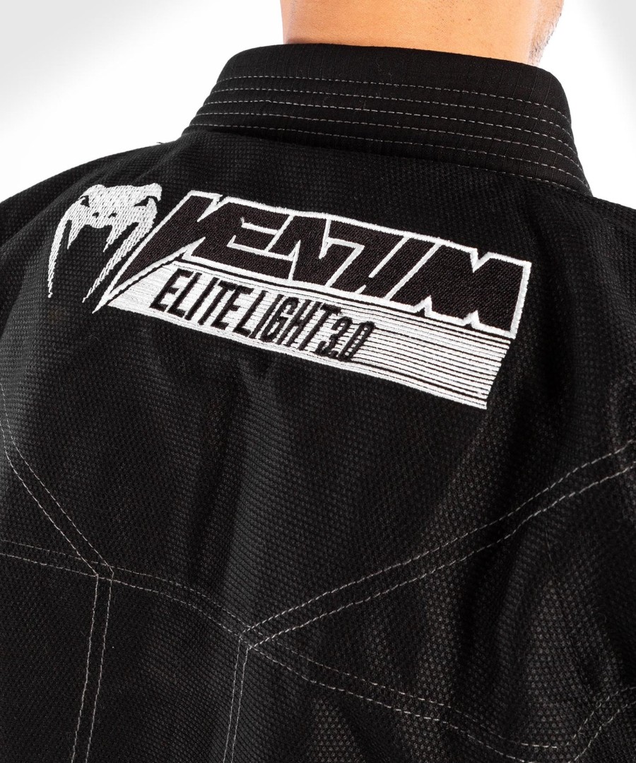 venum elite light 3.0 bjj gi - black