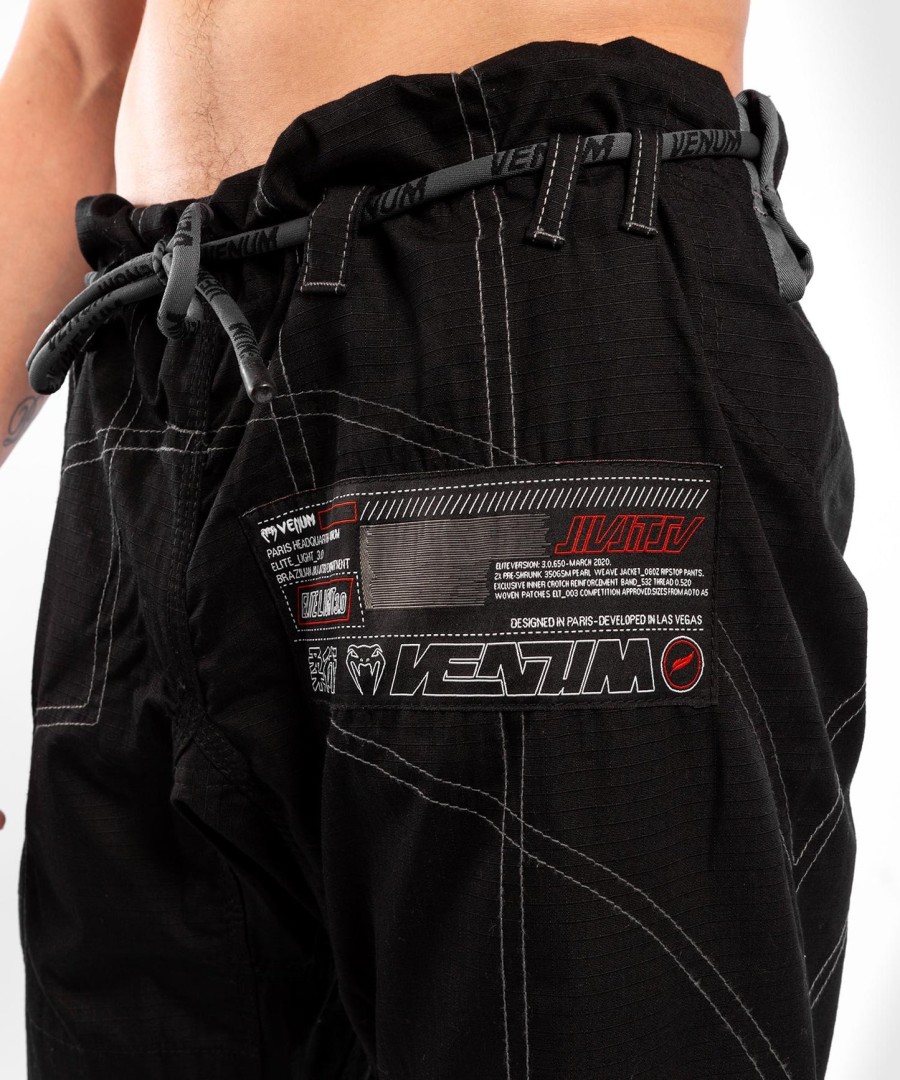 venum elite light 3.0 bjj gi - black
