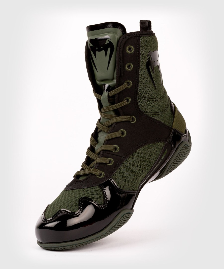 venum elite boxing shoes – khaki