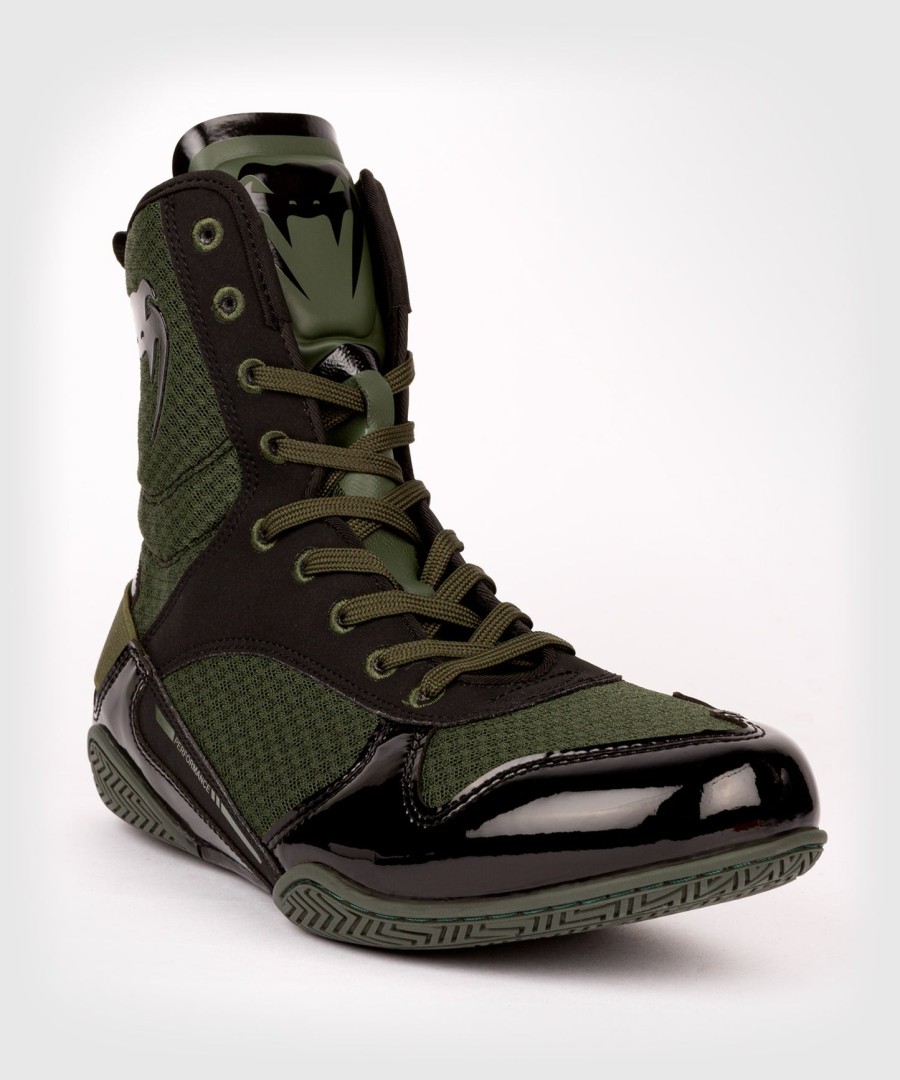 venum elite boxing shoes – khaki