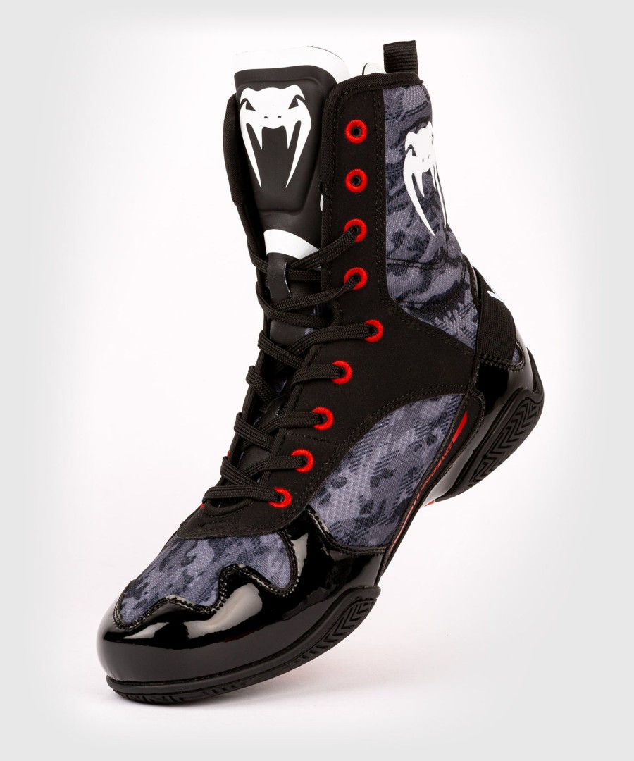 venum elite boxing shoes – dark camo