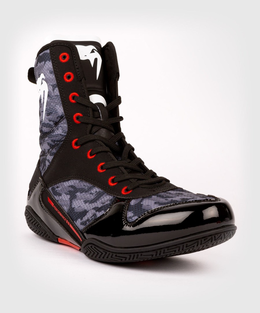venum elite boxing shoes – dark camo