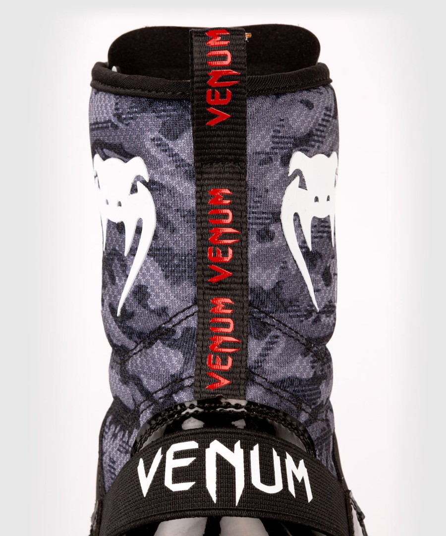 venum elite boxing shoes – dark camo