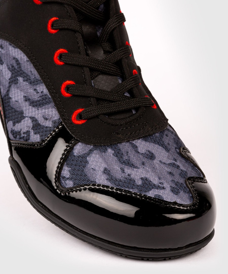 venum elite boxing shoes – dark camo