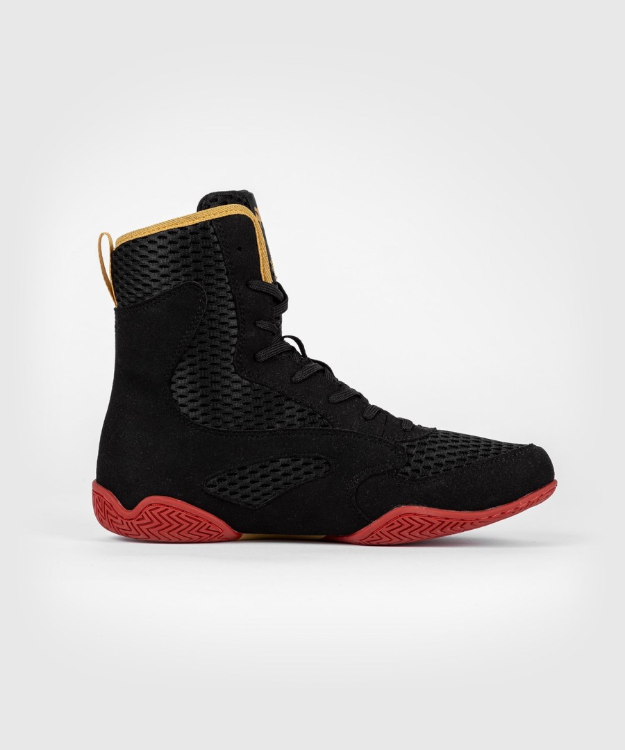 venum contender boxing shoes - blackgoldred