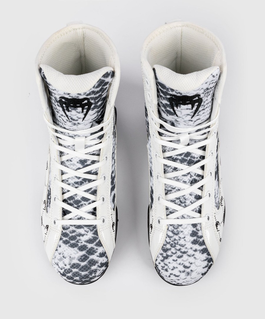 venum white snake boxing shoes for women - white