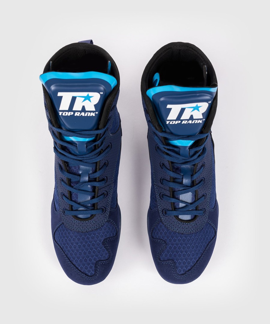 venum x top rank original boxing shoes - navy blue