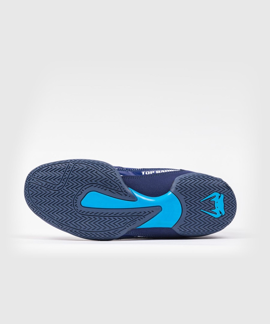 venum x top rank original boxing shoes - navy blue