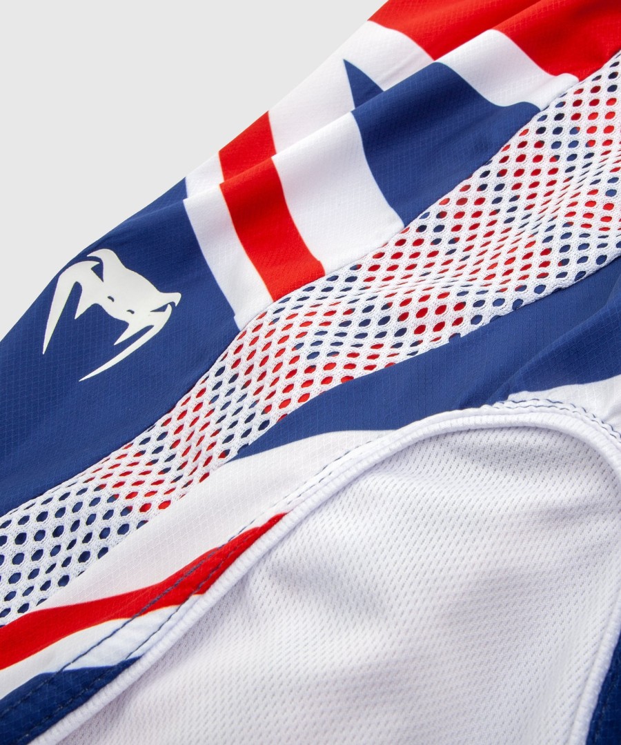 venum elite boxing shorts - uk - bluered-white