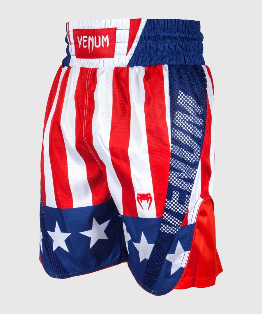 venum elite boxing shorts - usa - redwhite-blue - exclusive