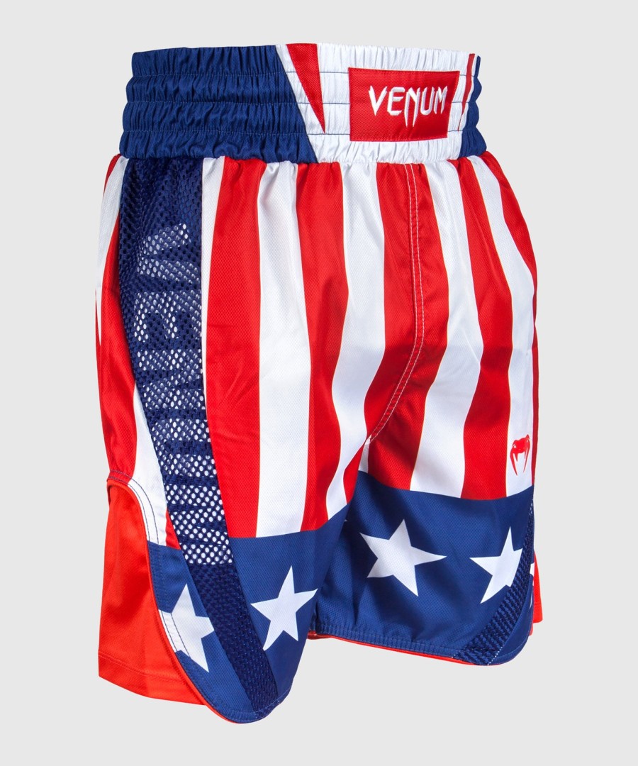 venum elite boxing shorts - usa - redwhite-blue - exclusive