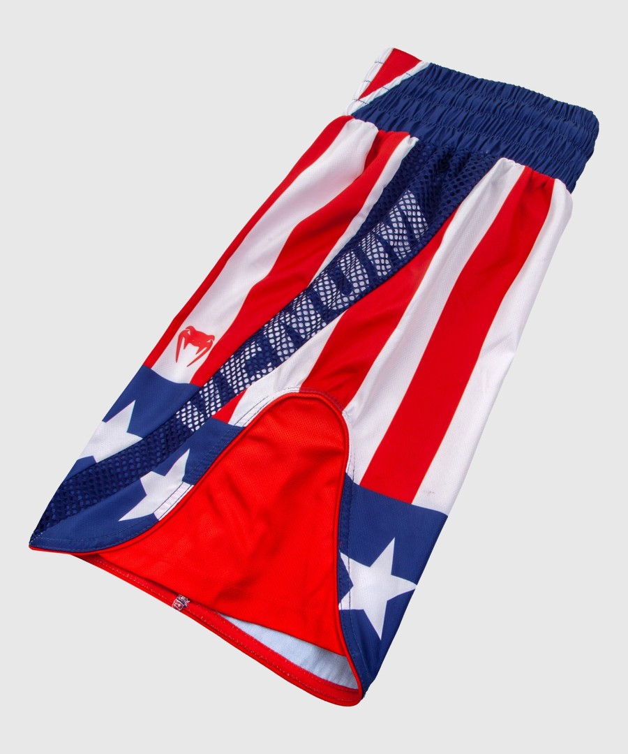 venum elite boxing shorts - usa - redwhite-blue - exclusive