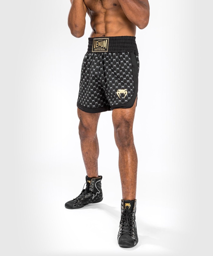 venum monogram boxing short - black
