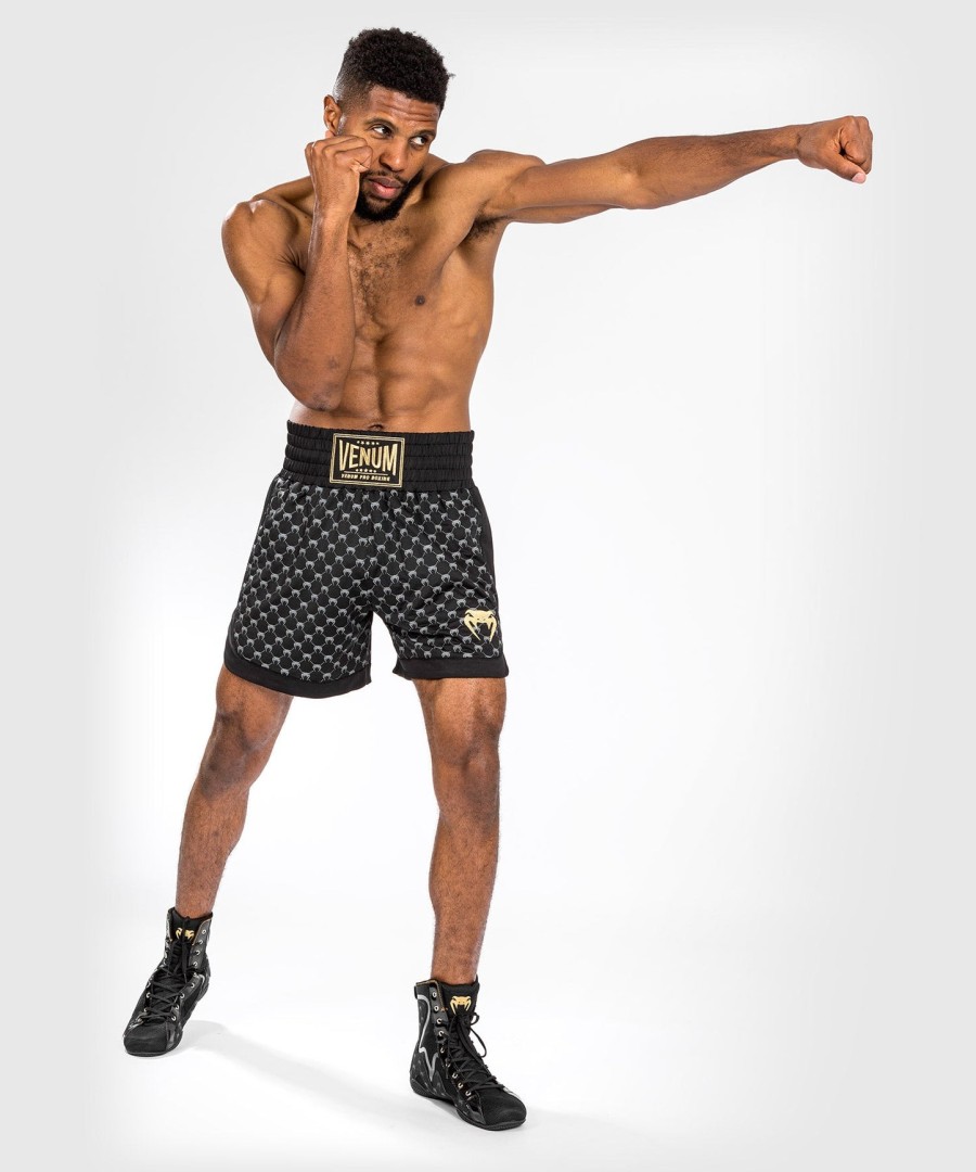 venum monogram boxing short - black