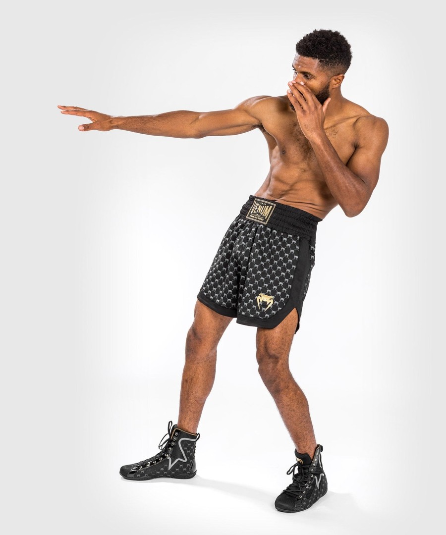 venum monogram boxing short - black