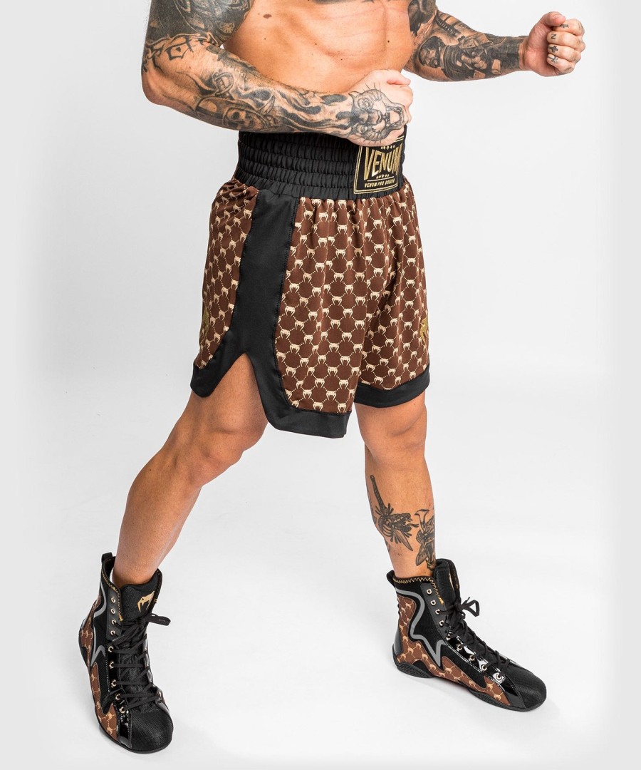 venum monogram boxing short - blackbrown