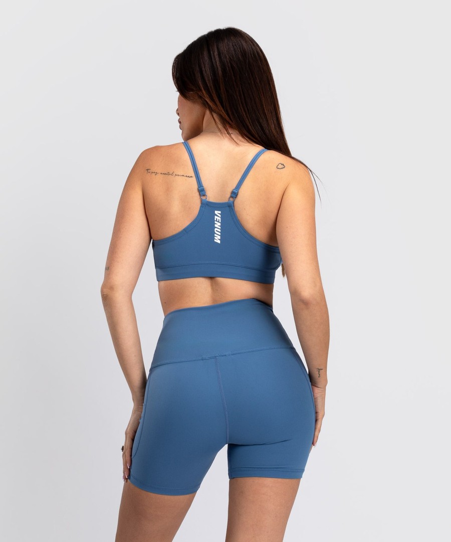 venum essential women low impact sports bra - storm blue