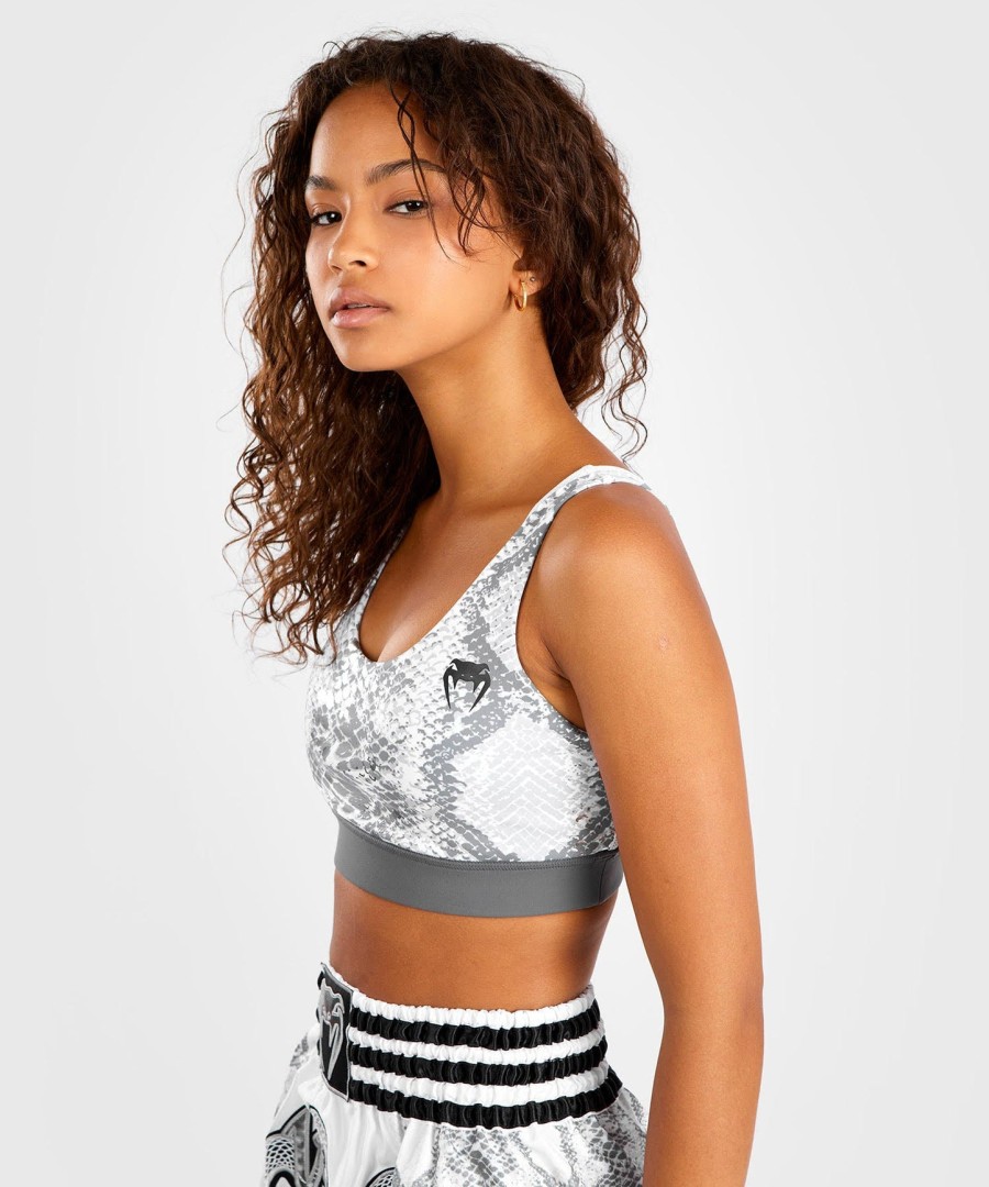 venum white snake sport bra for women - white