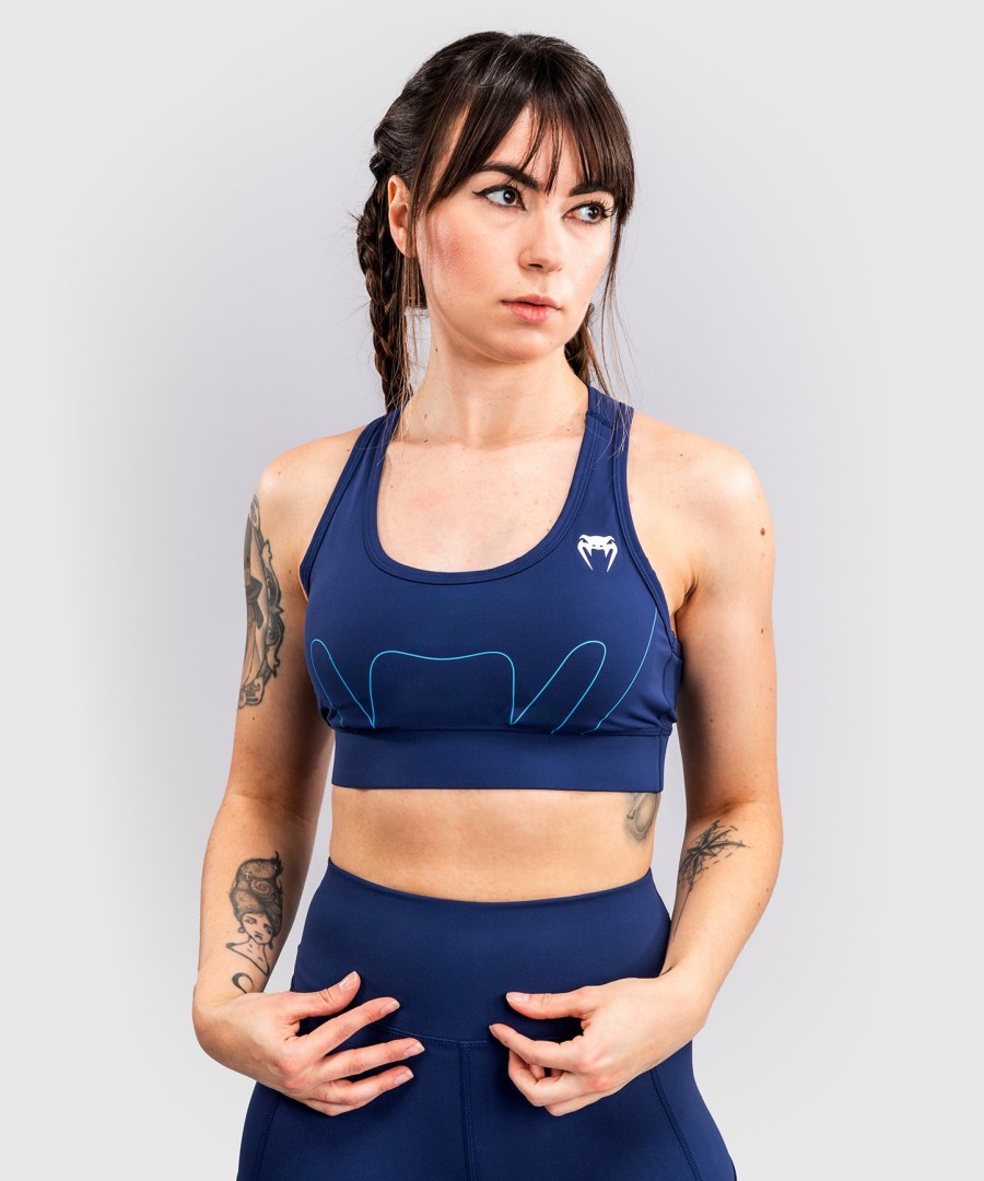 venum x top rank original women sports bra - navy blue