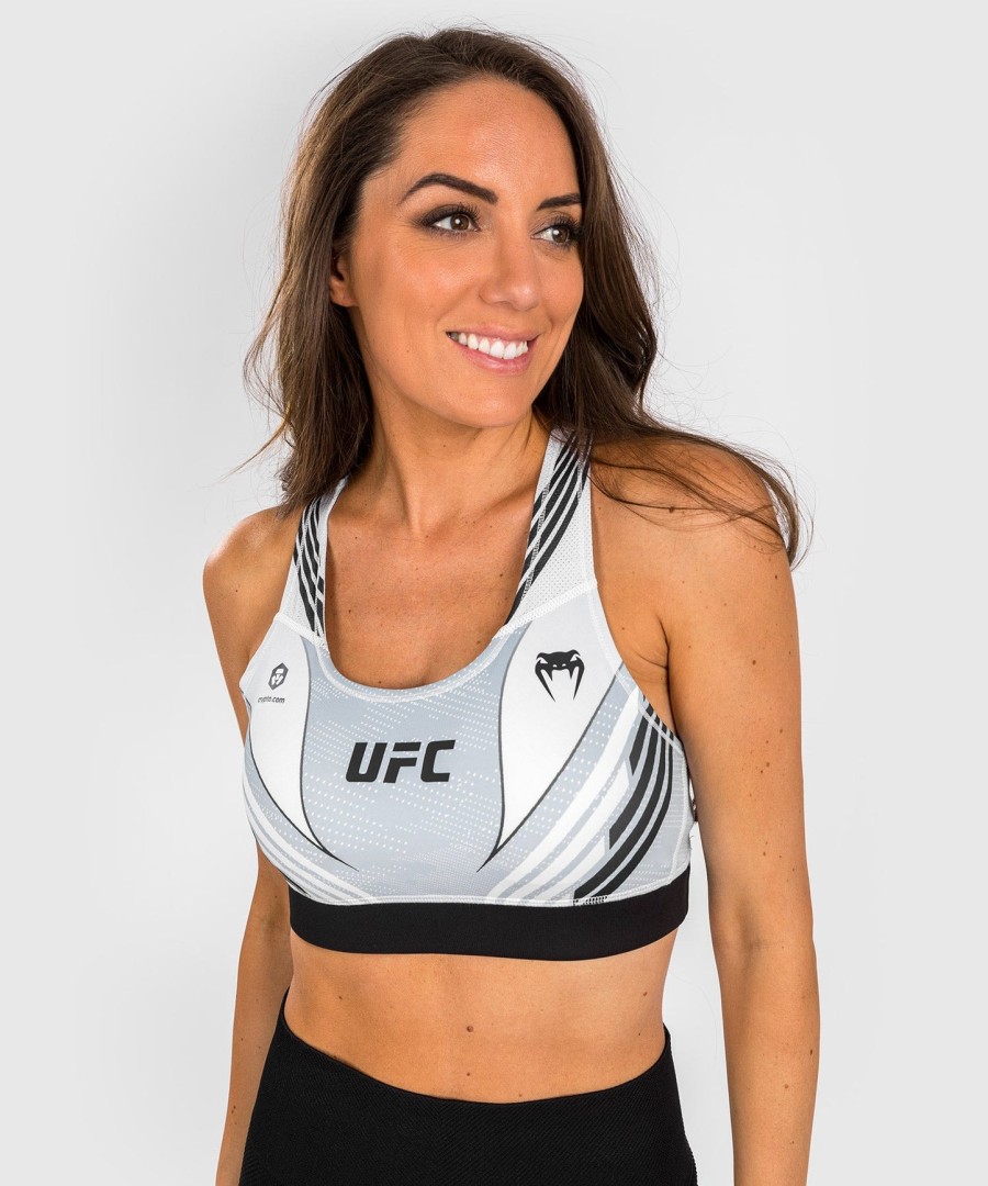 ufc venum authentic fight night 1.0 women sport bra - white