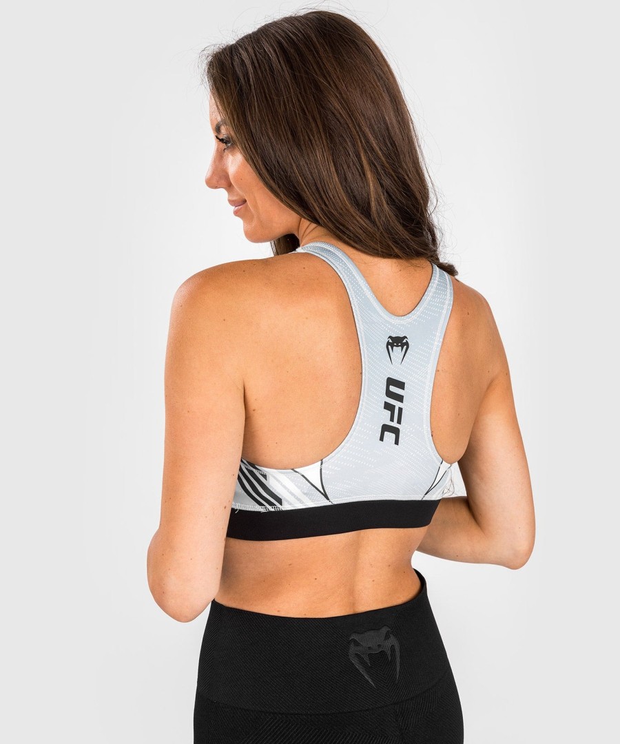 ufc venum authentic fight night 1.0 women sport bra - white