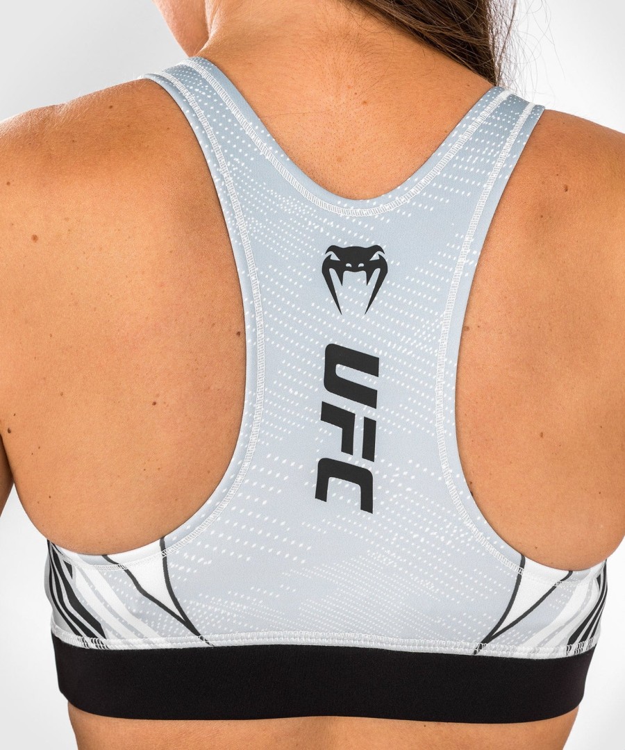 ufc venum authentic fight night 1.0 women sport bra - white