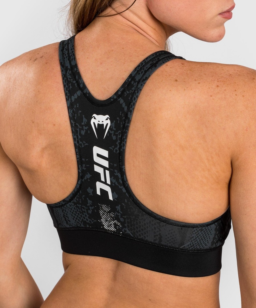 ufc adrenaline by venum authentic fight night women sports bra - black