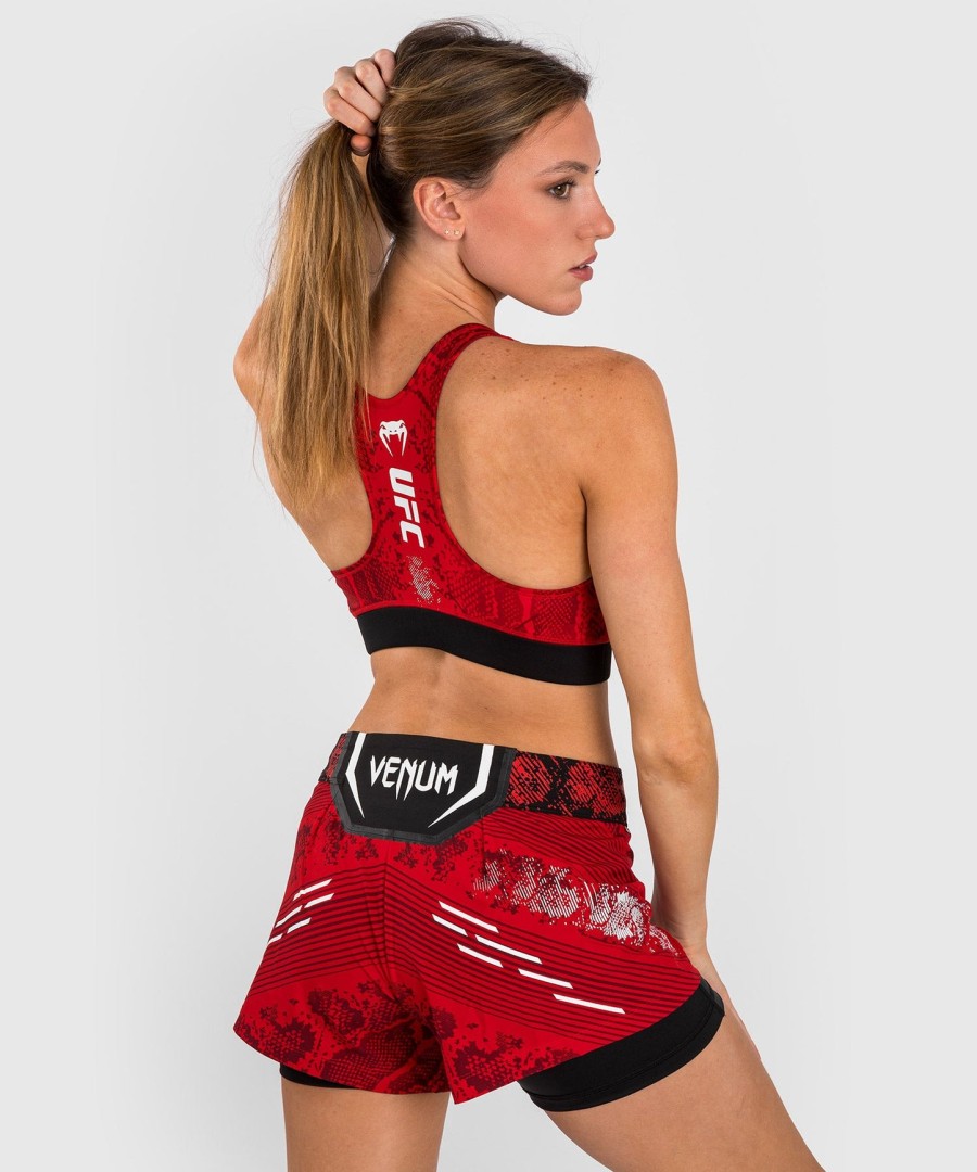 ufc adrenaline by venum authentic fight night women sports bra - red