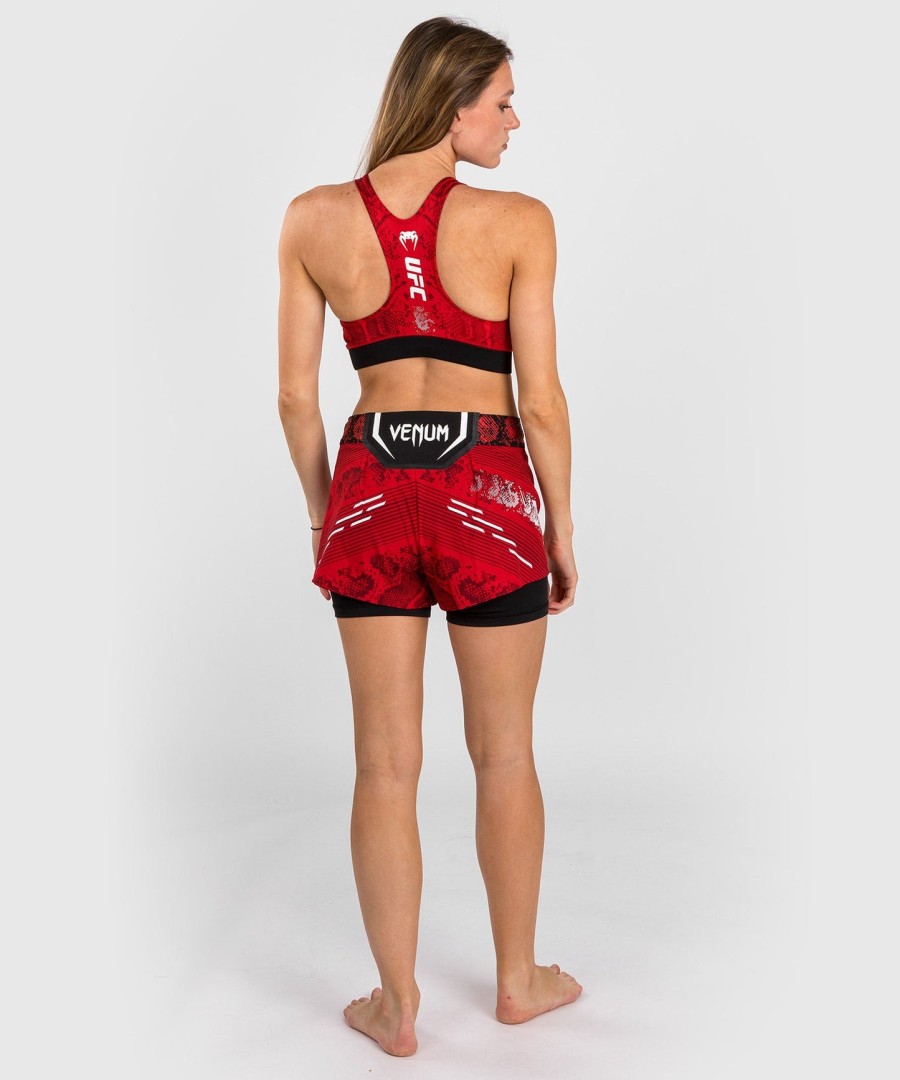 ufc adrenaline by venum authentic fight night women sports bra - red