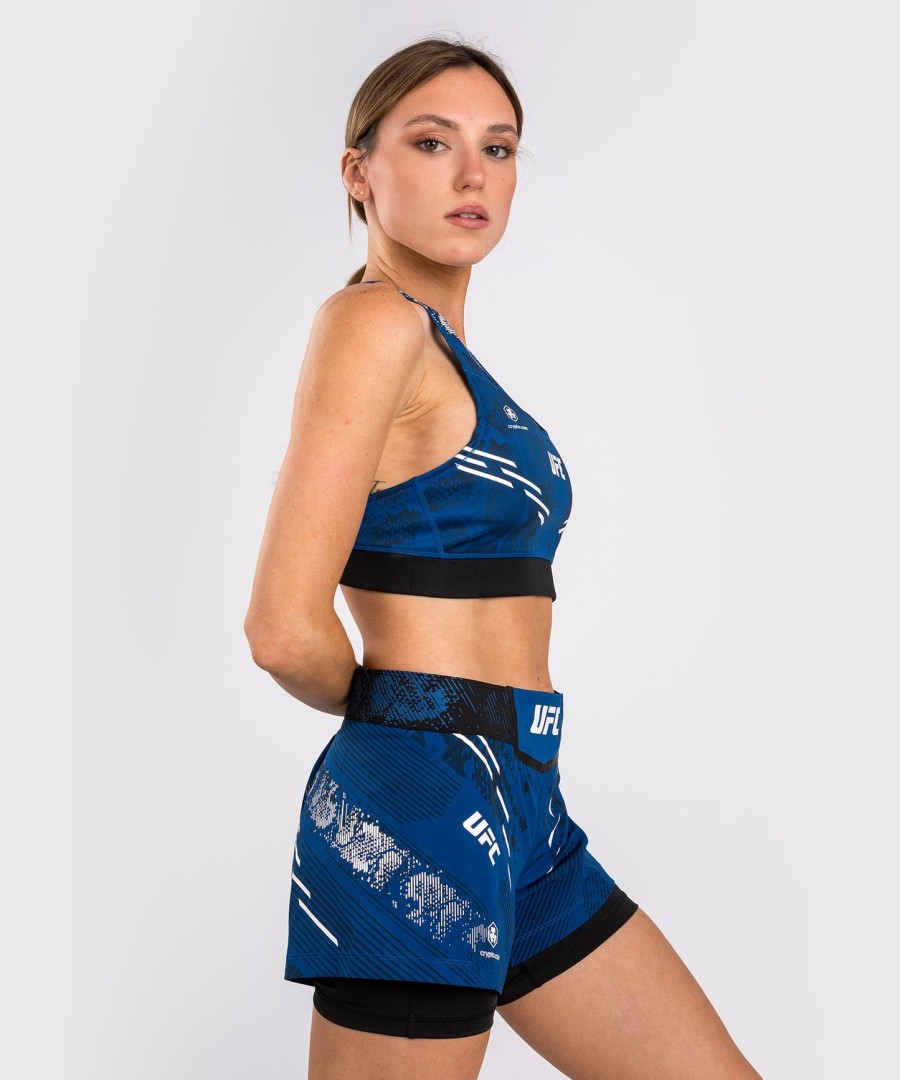 ufc adrenaline by venum authentic fight night women sports bra - blue