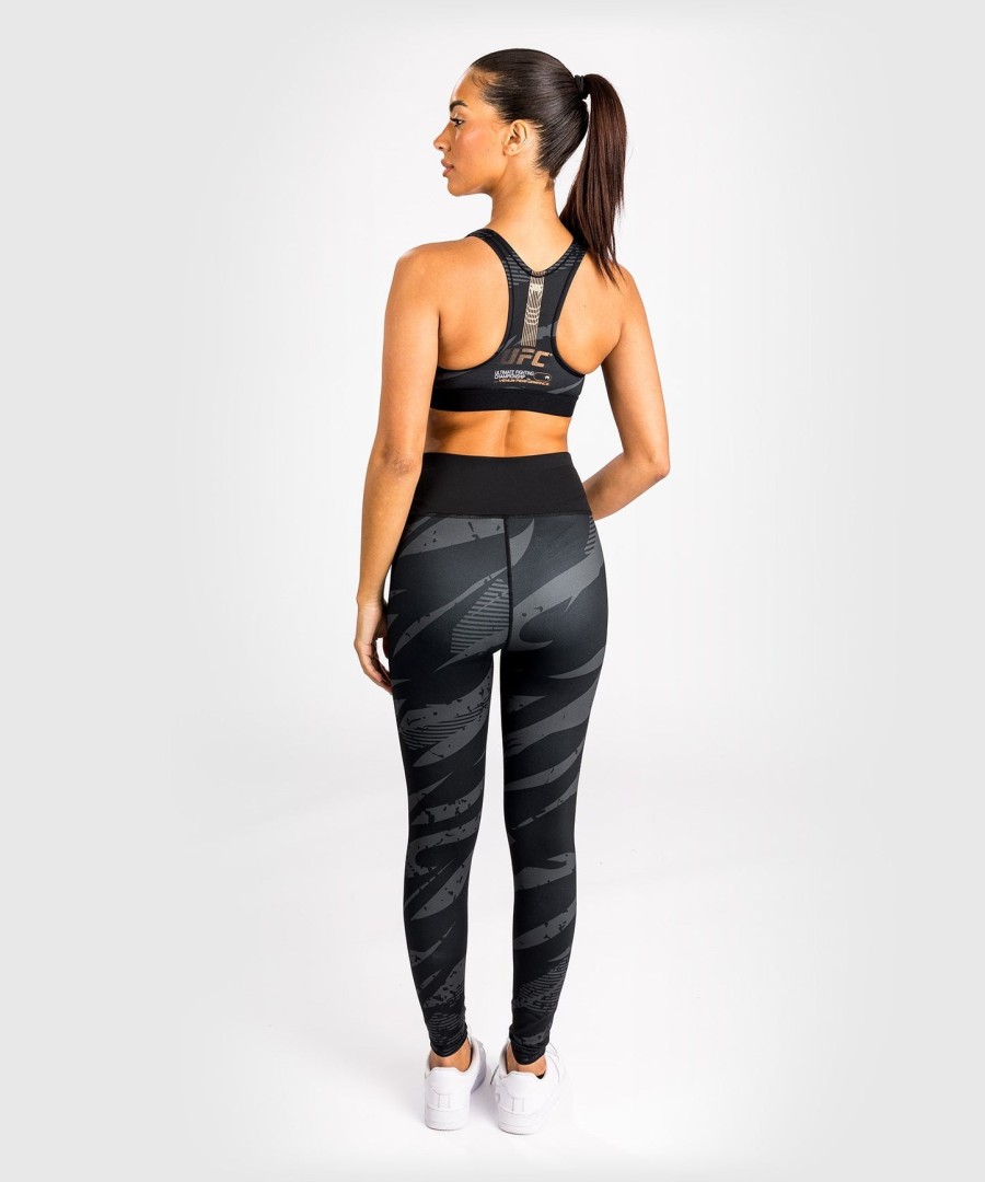ufc adrenaline by venum fight week women sports bra - urban camo