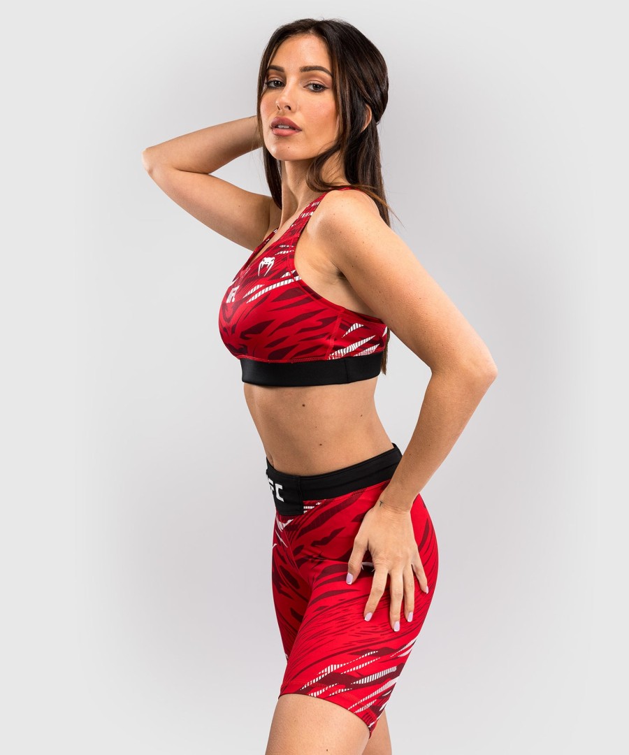 ufc fusion by venum authentic fight night women sports bra - red