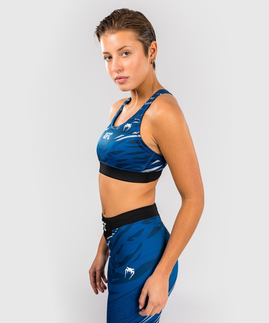 ufc fusion by venum authentic fight night women sports bra - blue