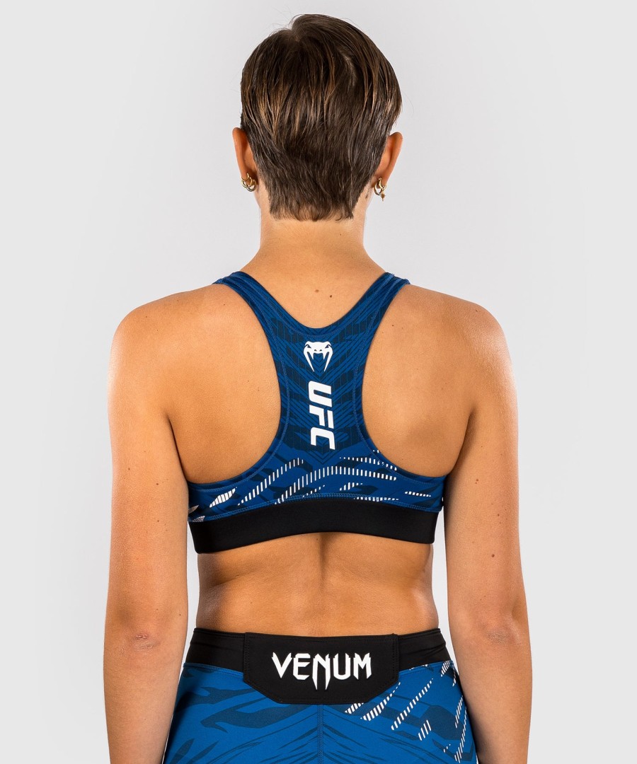 ufc fusion by venum authentic fight night women sports bra - blue