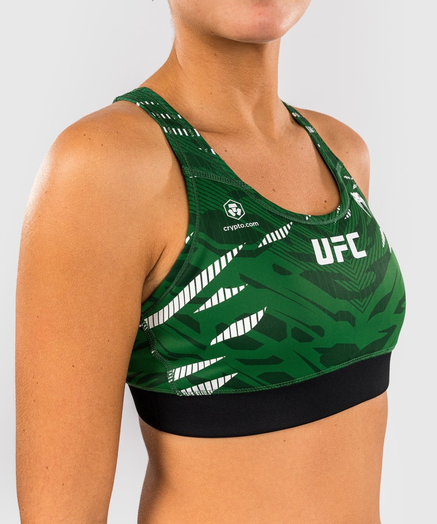 ufc fusion by venum authentic fight night women sports bra - green