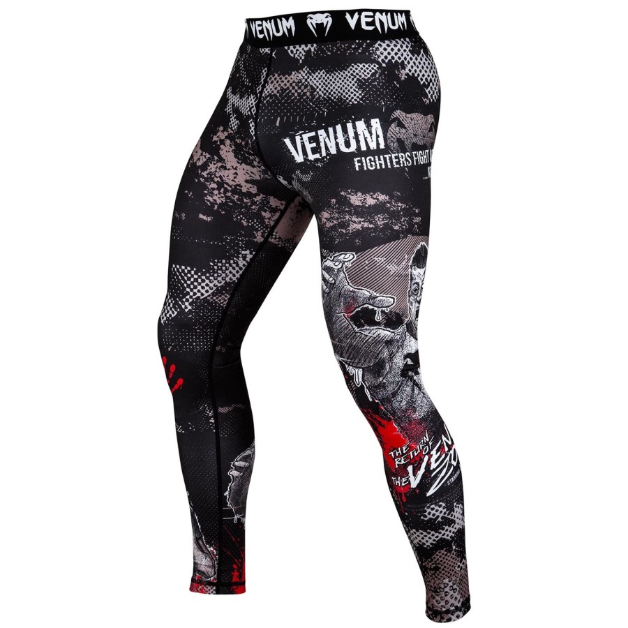 venum zombie return compression tights - black