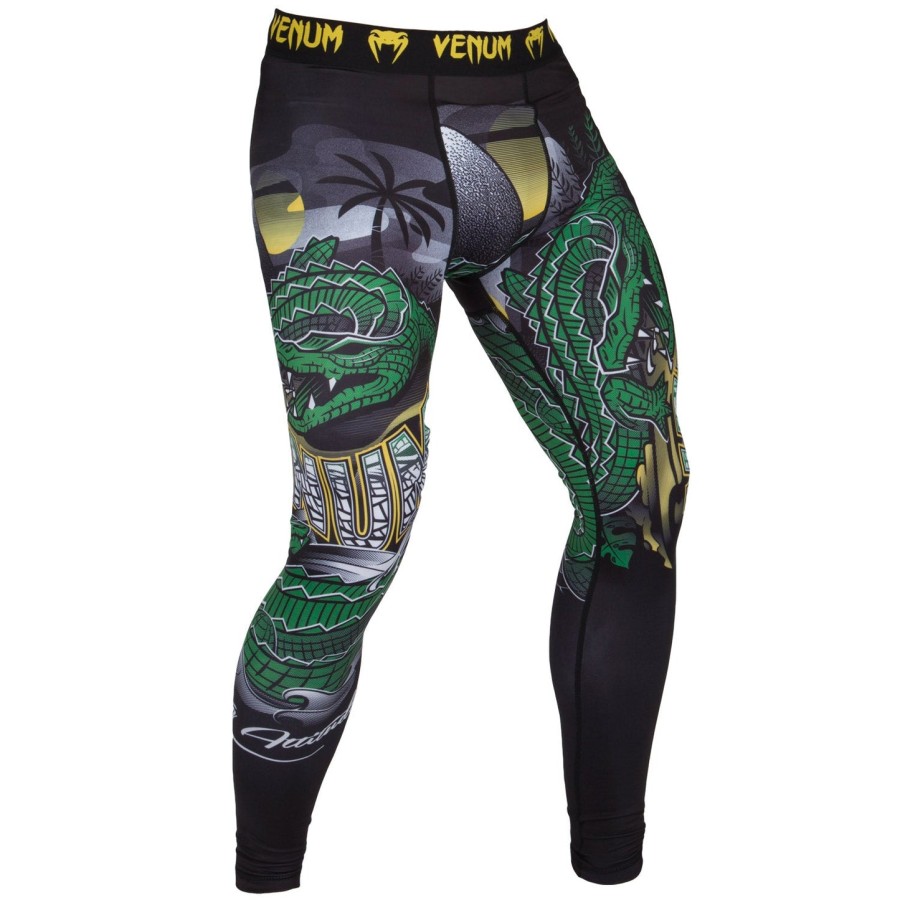 venum crocodile compression tights - blackgreen