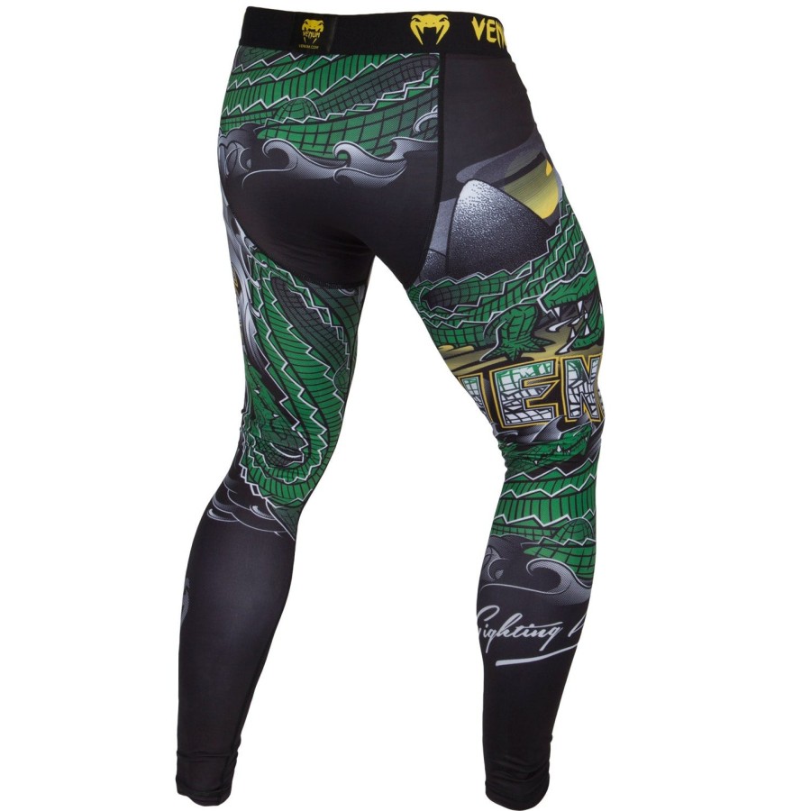 venum crocodile compression tights - blackgreen