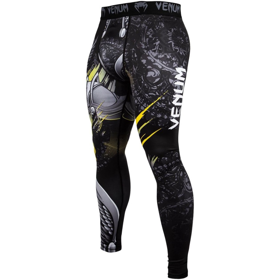 venum viking 2.0 compression tights - blackyellow