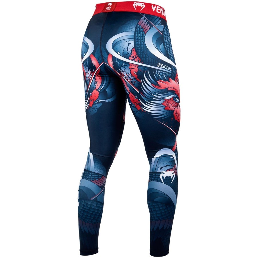 venum rooster compression tights - navy blueorange