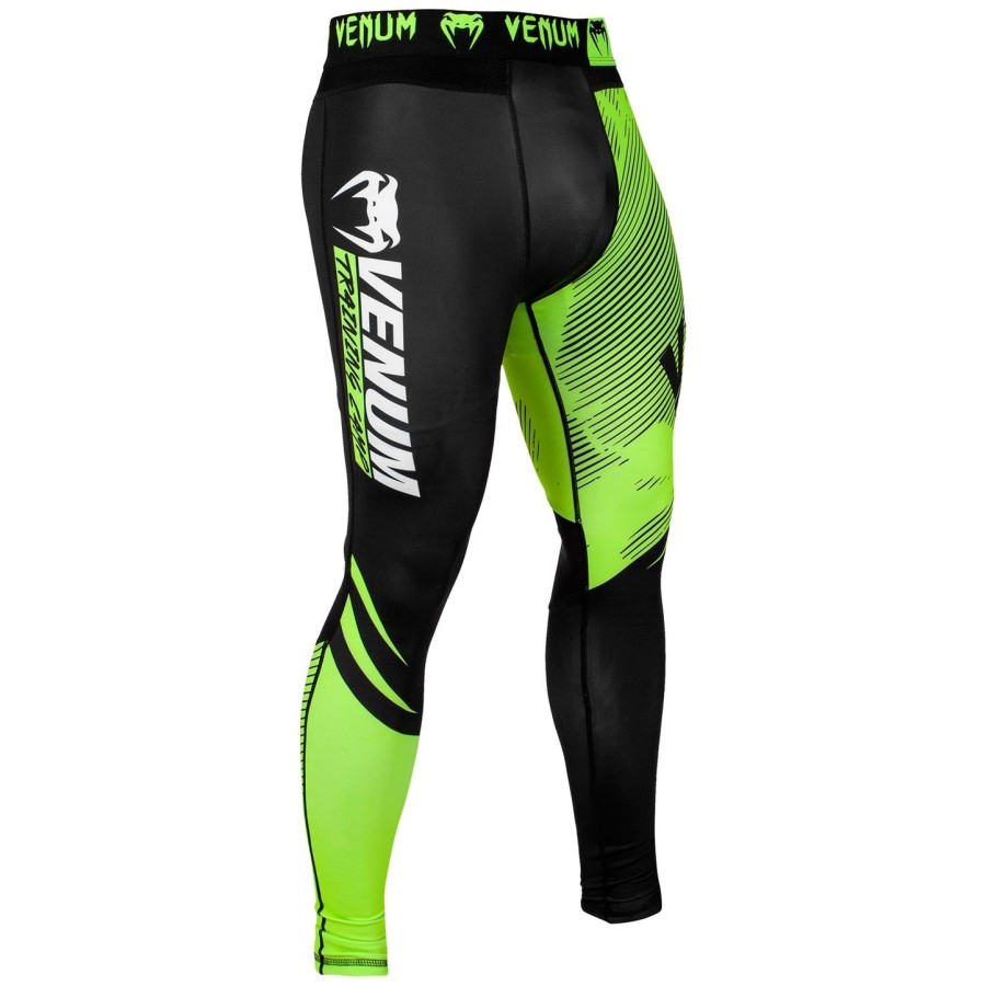 venum training camp 2.0 compression tights - blackneo yellow