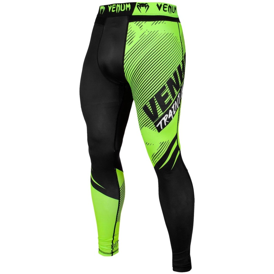 venum training camp 2.0 compression tights - blackneo yellow